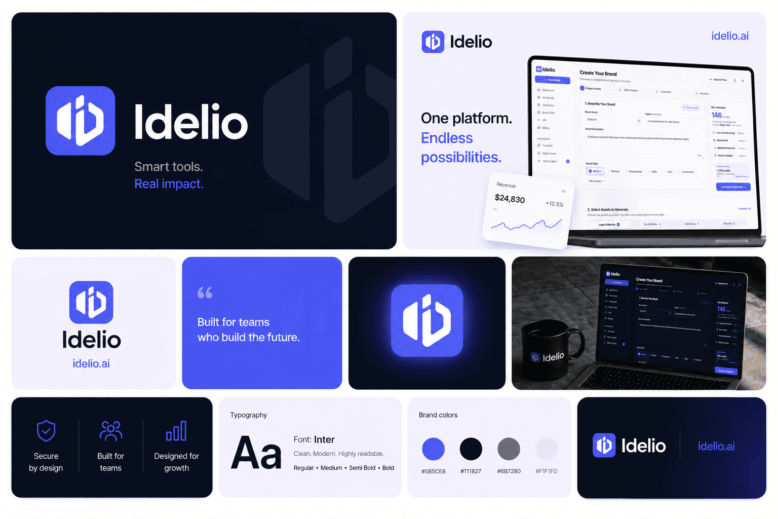 Idelio - complete brand package