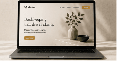 Example Website & Digital assets generated by Idelio